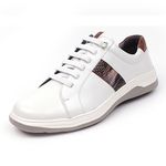 [Dr.K] Men's Comfort Sneakers 308 WHITE-Slip-on with Arch Support, Walking Shoes for Foot and Heel Pain Relief-Made in Korea